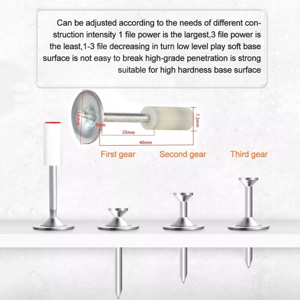 GENERICO - Clavadora Manual Portátil para Paredes y Tuberías 20 Clavos