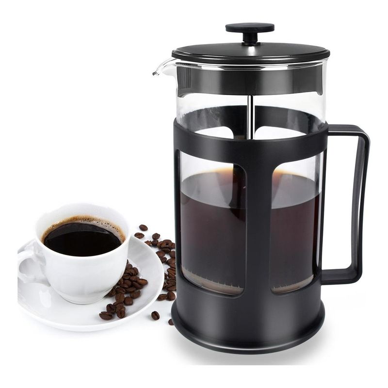 GENERICO - Cafetera Prensa Francesa de Vidrio para Café y Té 1L