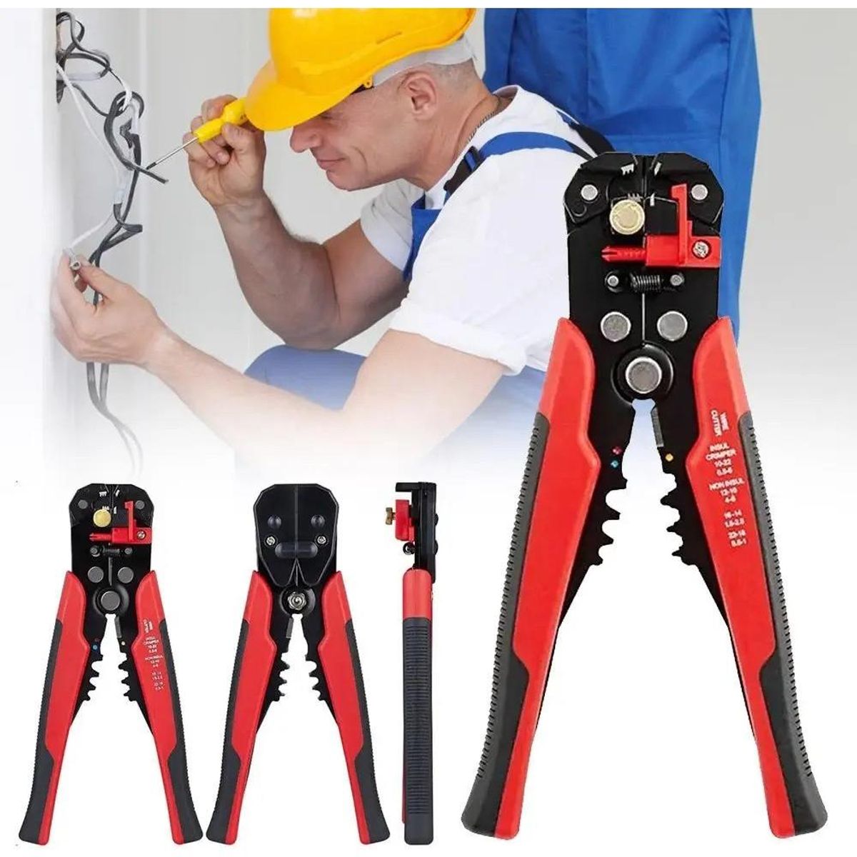 GENERICO - Alicate Pelacables Automático con Mango Antideslizante