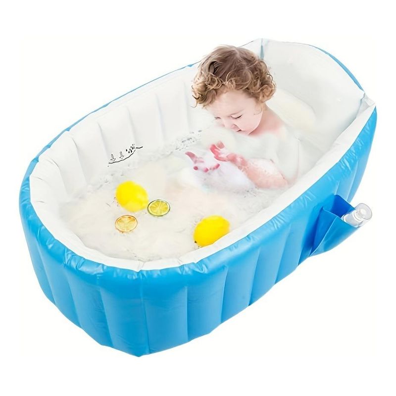 GENERICO - Bañera Inflable Antideslizante para Bebés Ideal de Viaje