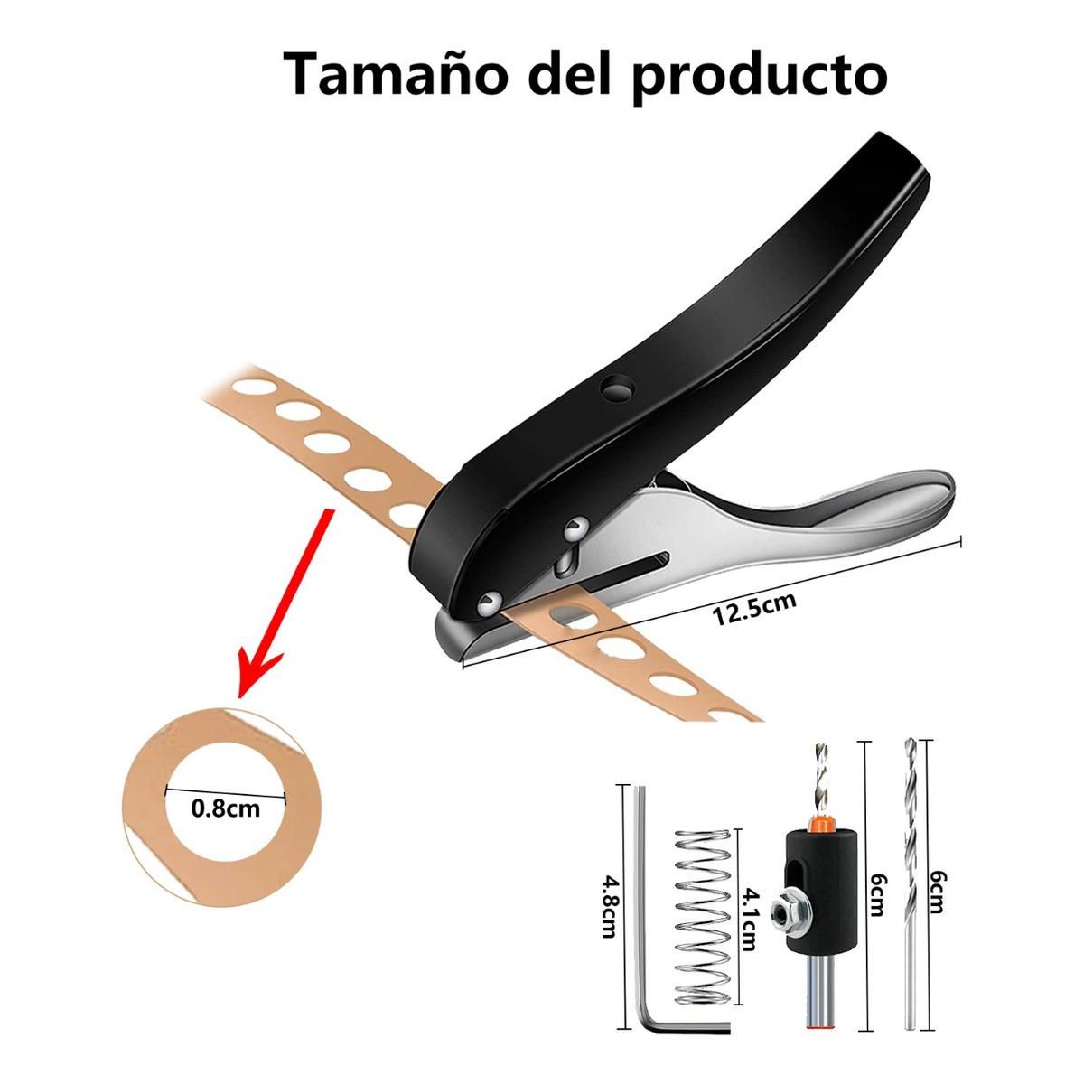 GENERICO - Alicates Perforadores de Zinc con Repuestos y Limitador 8mm