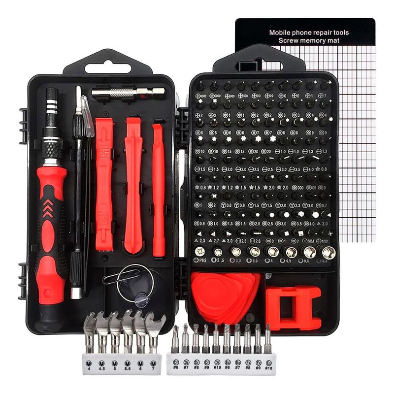 GENERICO - Set Completo de 135 Herramientas de Precisión Magnética