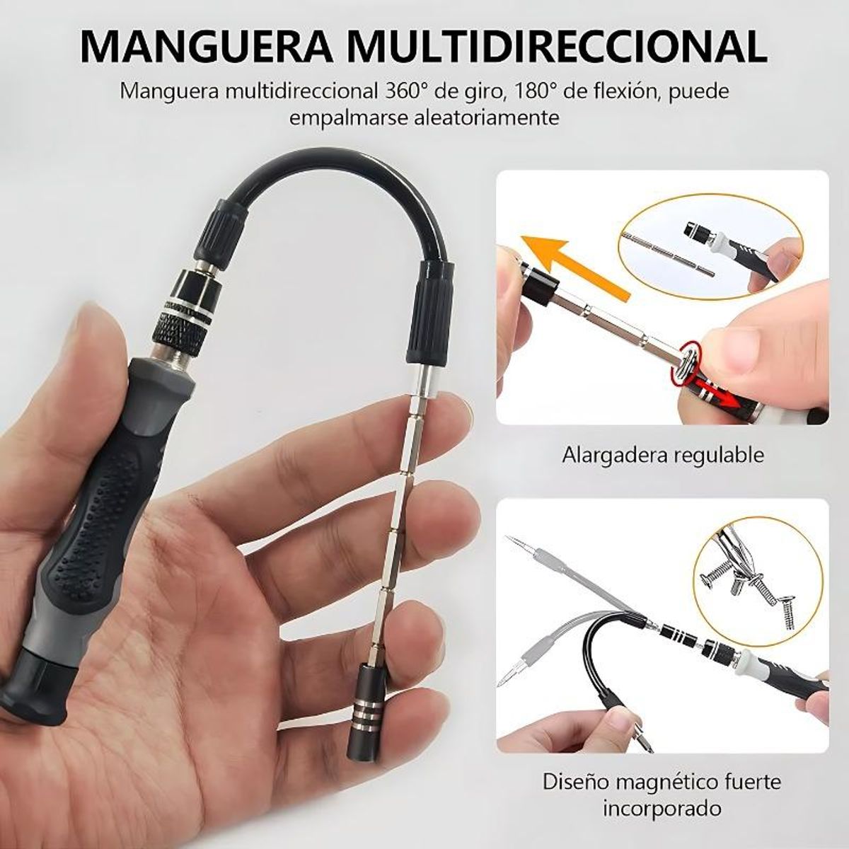 GENERICO - Juego de Destornilladores Magnéticos de Precisión 138 en 1