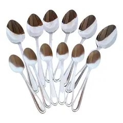 GENERICO - Conjunto de Cucharas de Acero Inoxidable para Sopas y Té