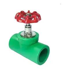 GENERICO - Llave de Paso PPR 20mm con Manilla Roja Pack de 4 Unidades