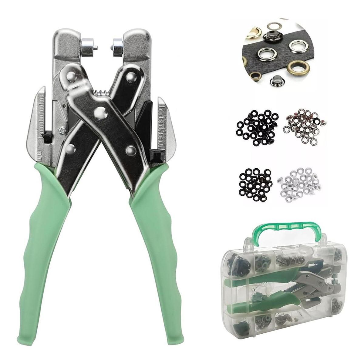 GENERICO - Kit Completo de Alicates para Perforar y Hacer Ojales