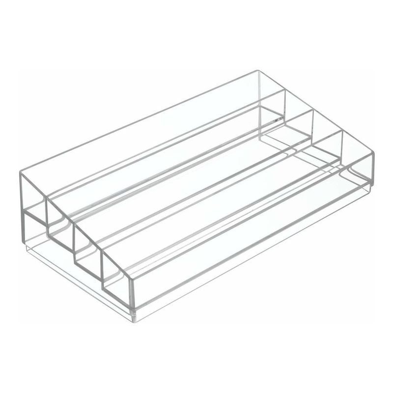 GENERICO - Organizador Escalonado para Brochas y Cosméticos Transparente