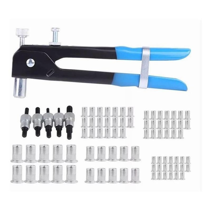GENERICO - Kit de Remache Ciego con 86 Piezas para Taller y Hogar
