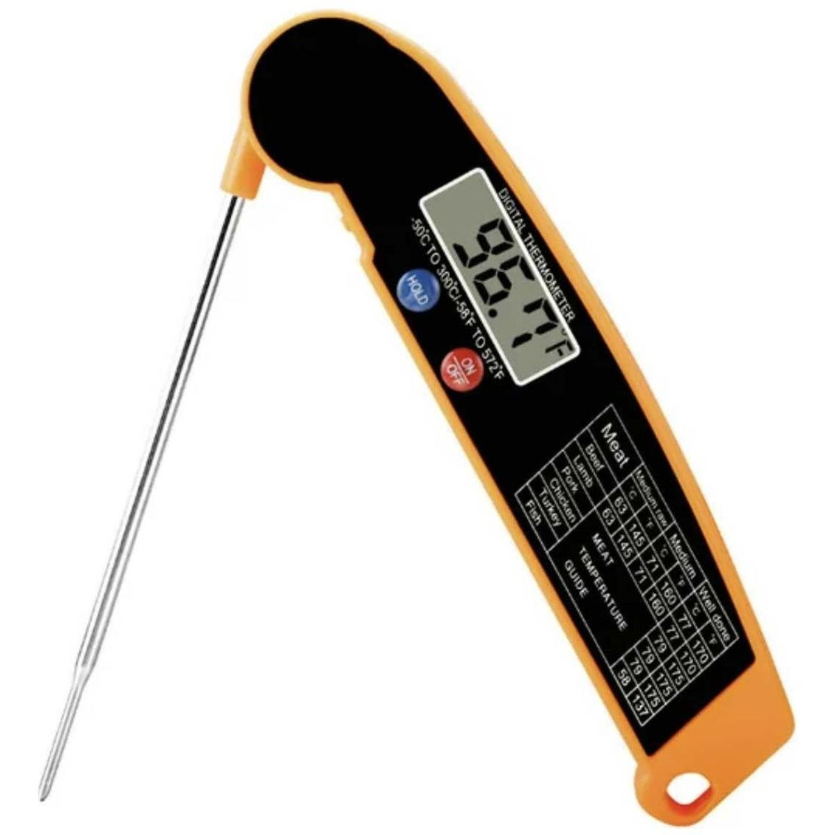 GENERICO - Termómetro Digital Instantáneo para Cocinar Carnes Perfectas