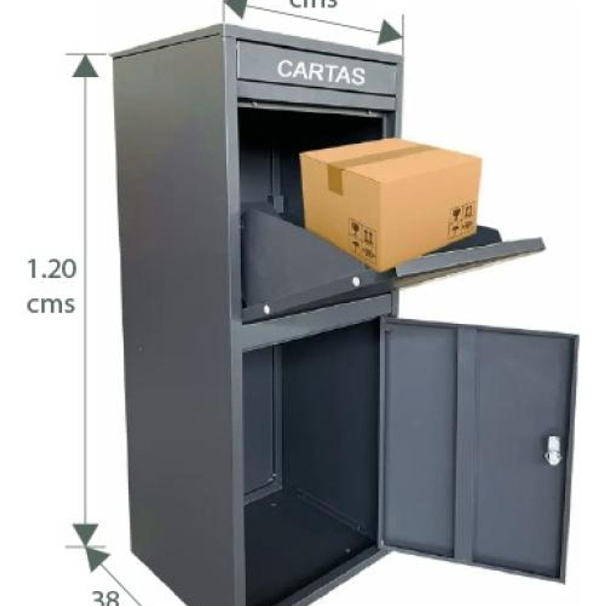 GENERICO - Buzón de Seguridad Estilo Alemán para Cartas y Paquetes