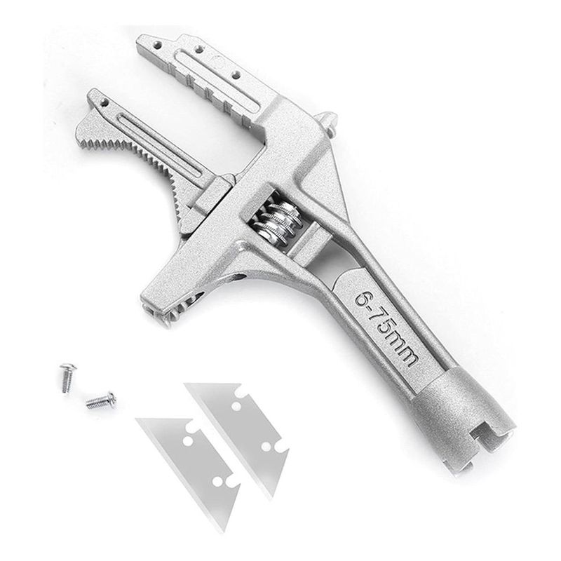 GENERICO - Llave Multiuso Ajustable con Raspador y Gran Apertura 75mm