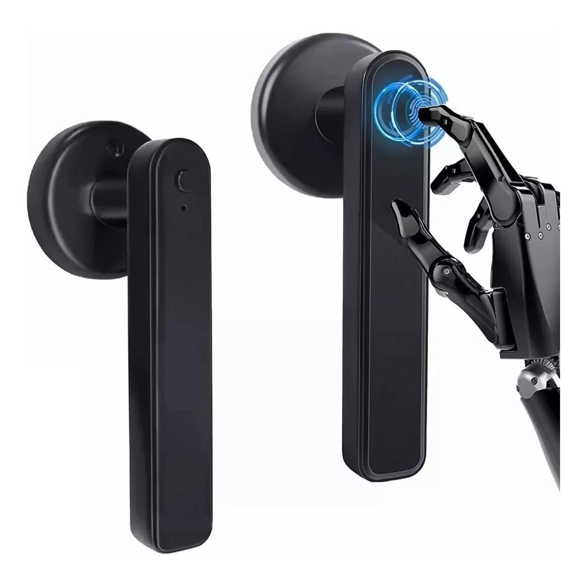 GENERICO - Cerradura Electrónica Inteligente con Huella y Llave Mecánica