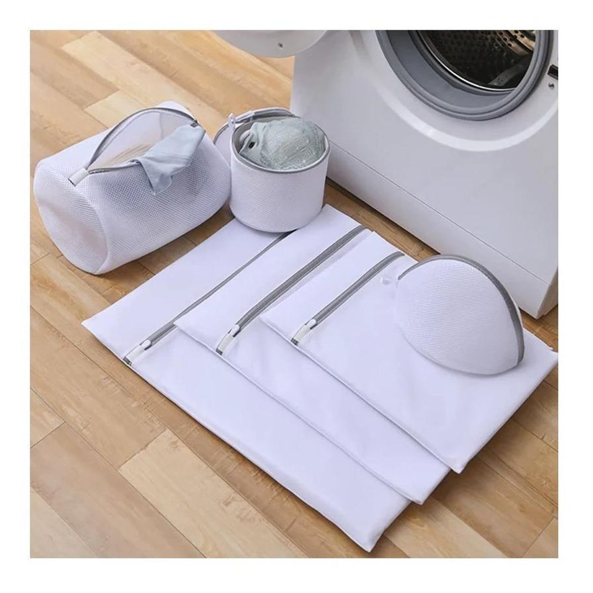 GENERICO - Juego de 7 Bolsas de Malla para Lavado de Ropa Delicada