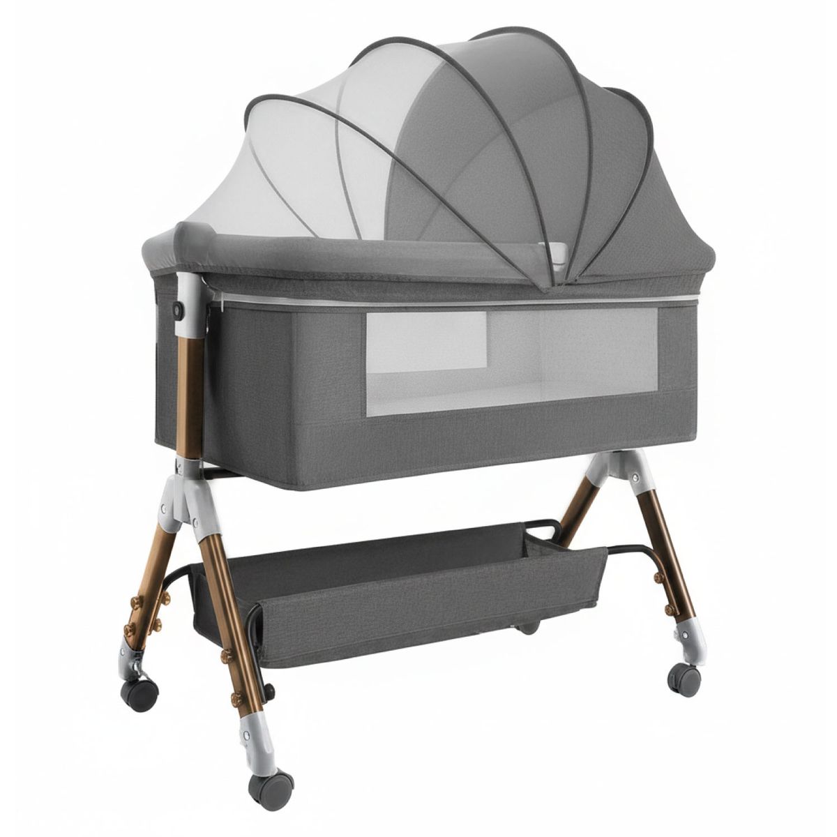 MON PETIT - Cuna Colecho Moisés Bebe Mecedora Con Mudador