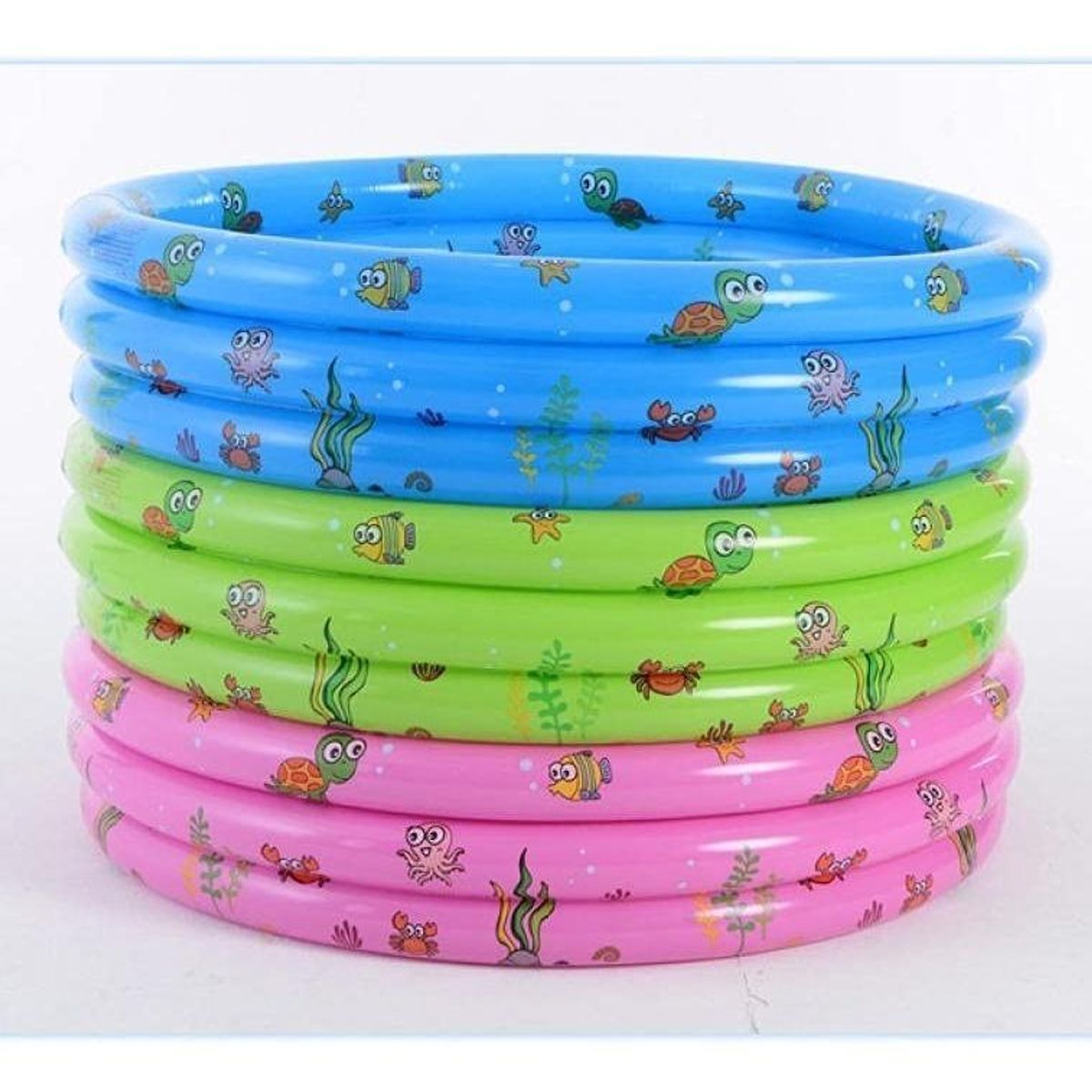 GENERICO - Bañera Inflable Colorida para Niños con Diseño Divertido