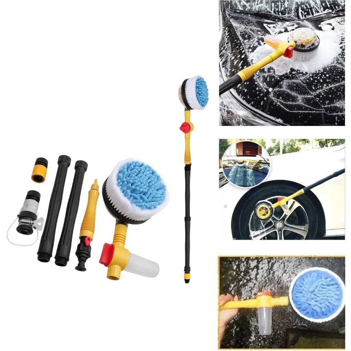 GENERICO - Cepillo Rotatorio para Lavado de Autos con Dispensión de Jabón