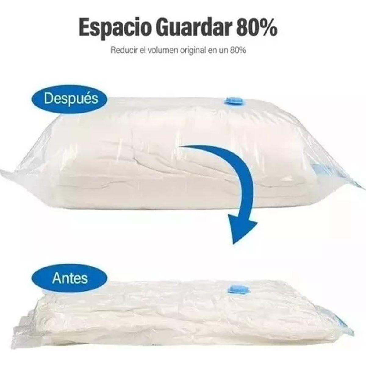 GENERICO - Bolsas de Almacenamiento al Vacío con Bomba Manual Reutilizables