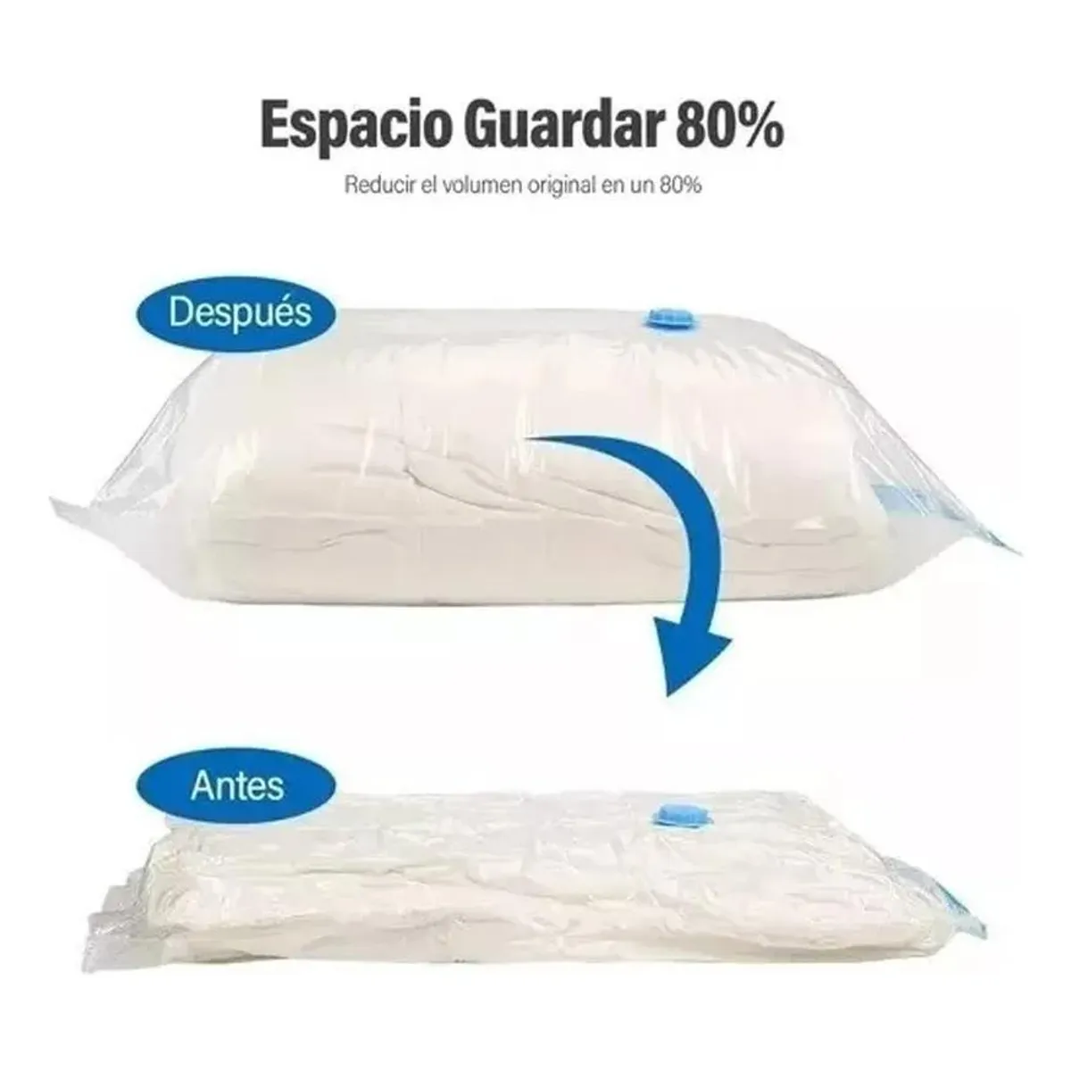 GENERICO - Bolsas de Almacenamiento al Vacío con Bomba Manual Reutilizables