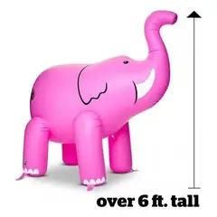GENERICO - Elefante Inflable Rociador de Agua para Diversión Verano