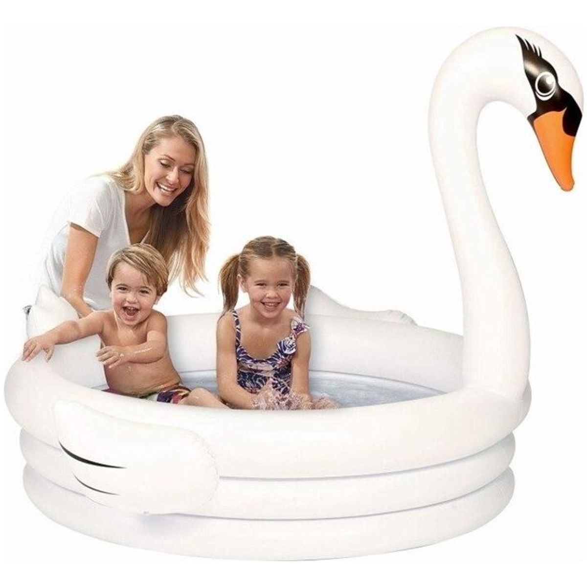 GENERICO - Cisne Inflable Eco Amigable para Diversión Acuática Infantil