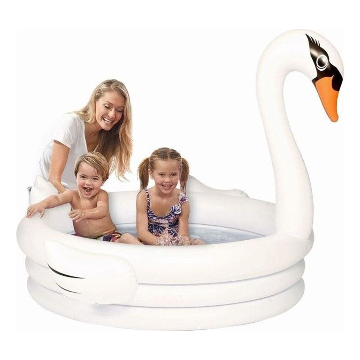 GENERICO - Cisne Inflable Eco Amigable para Diversión Acuática Infantil