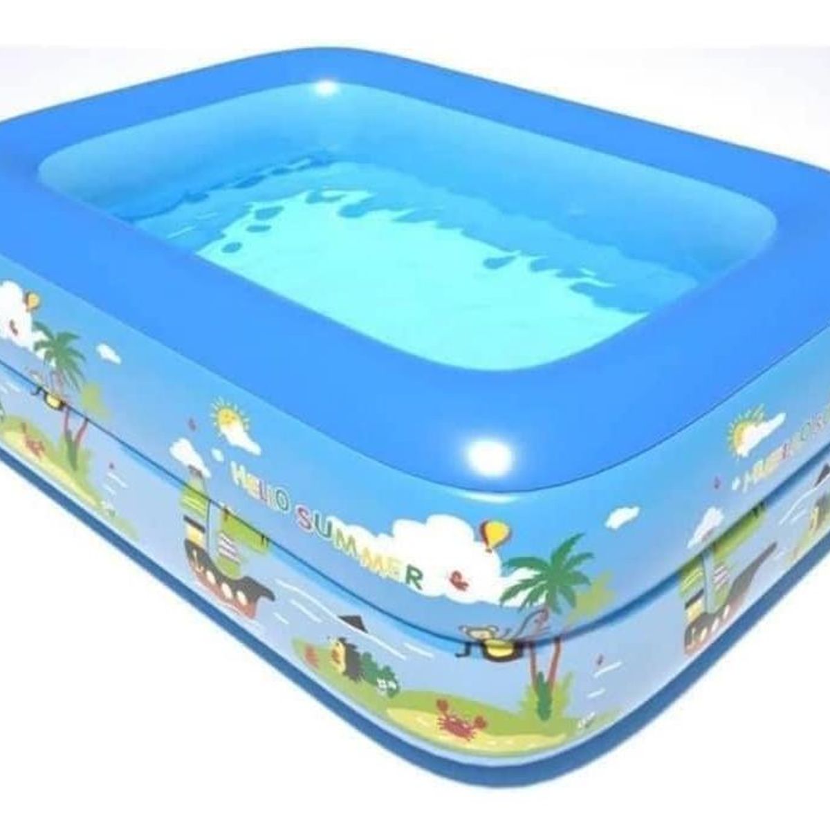 GENERICO - Piscina Inflable Rectangular para Diversión Infantil 120x90 cm