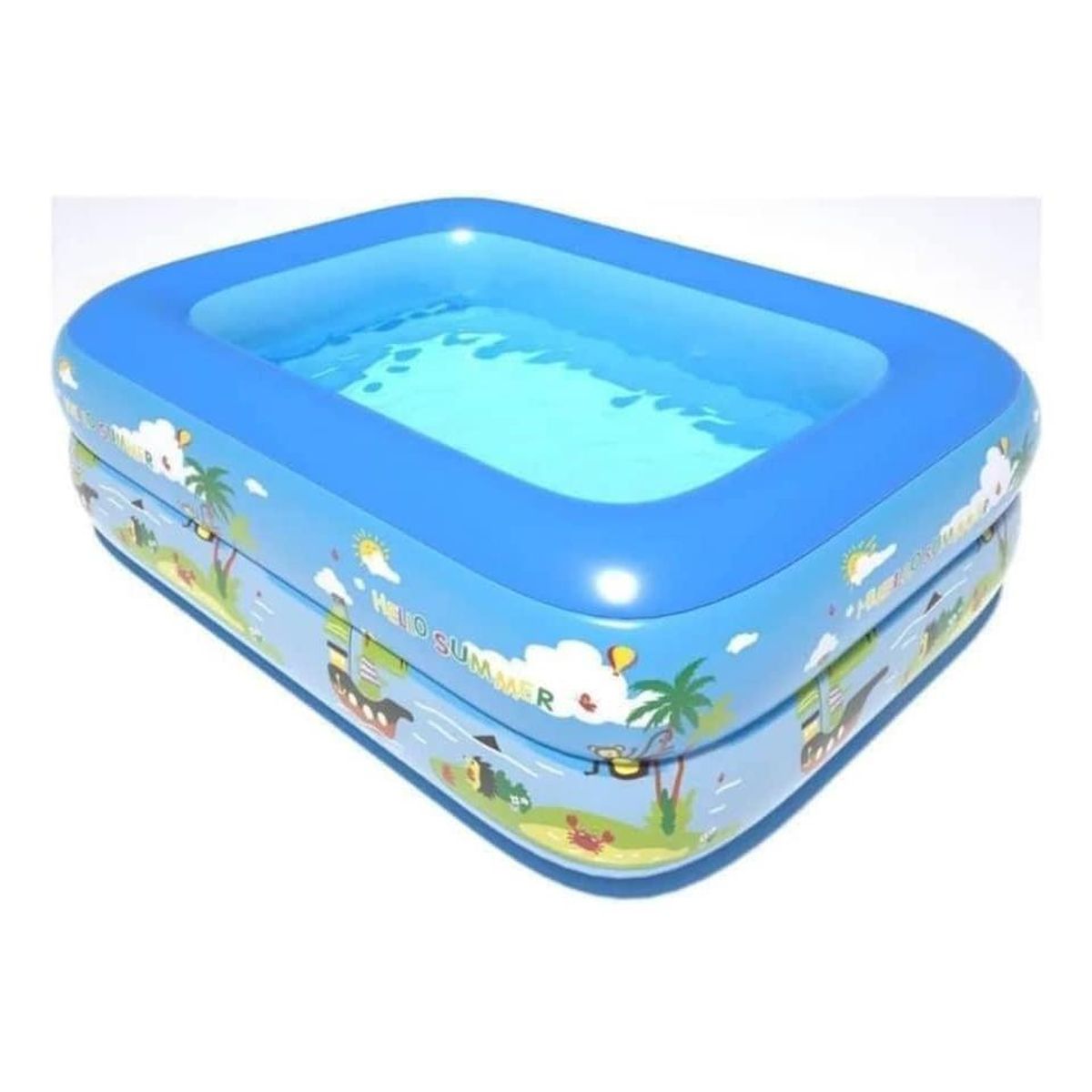 GENERICO - Piscina Inflable Rectangular para Diversión Infantil 120x90 cm