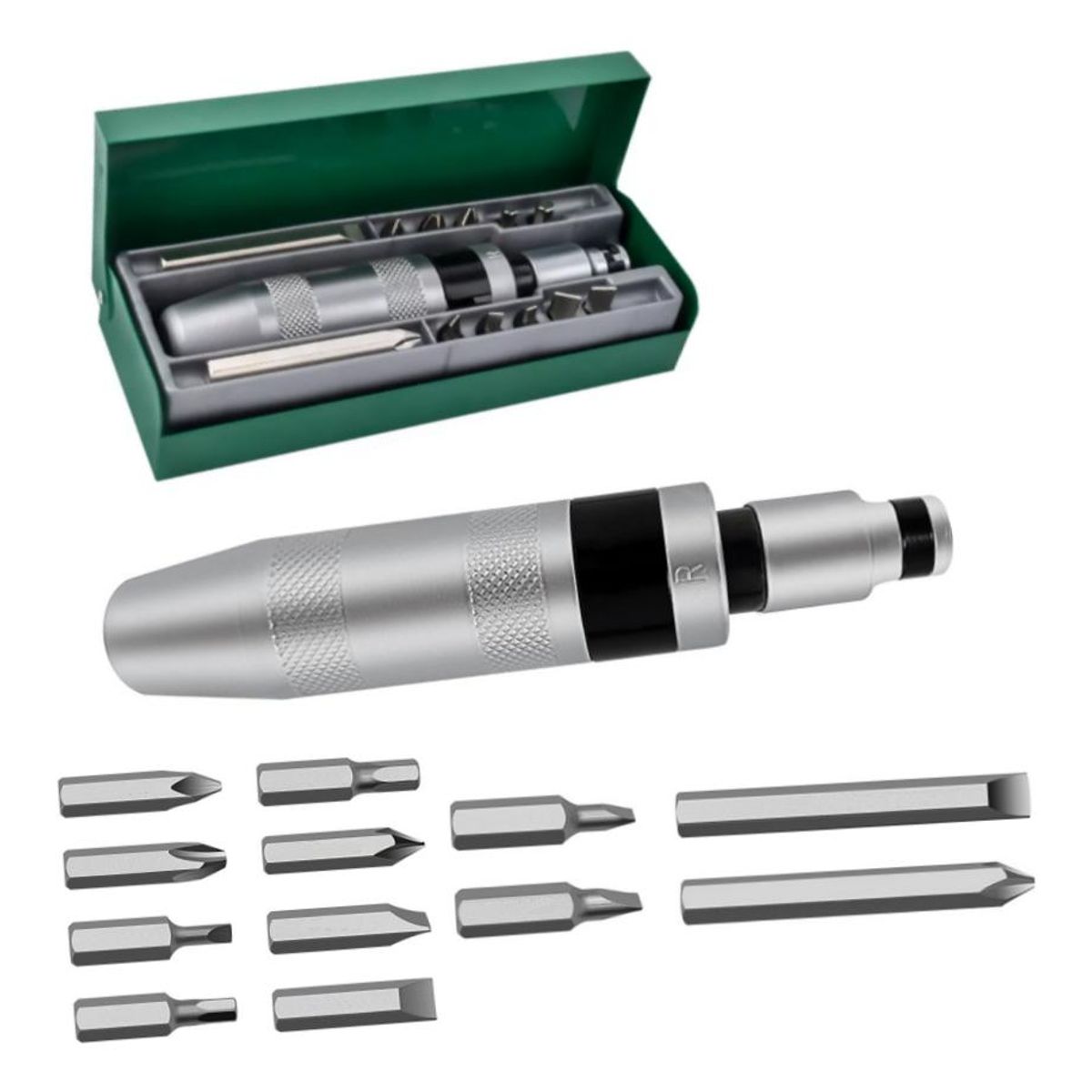 GENERICO - Destornillador de Impacto 13 en 1 con Mango Antideslizante