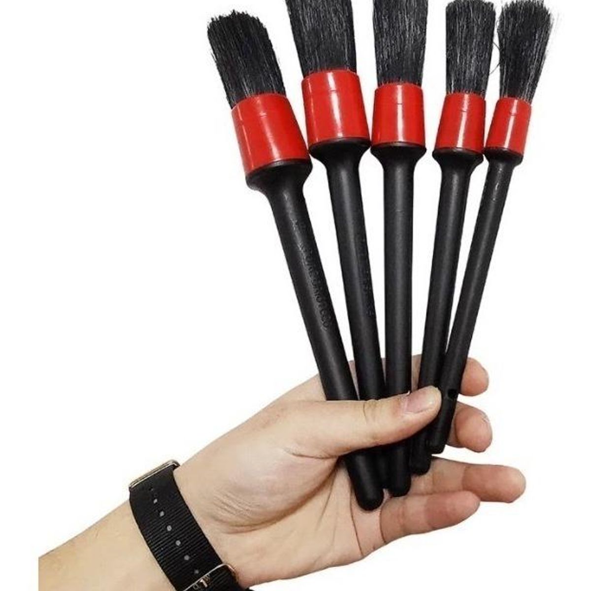 GENERICO - Juego de 5 Pinceles para Limpieza Detallada de Auto