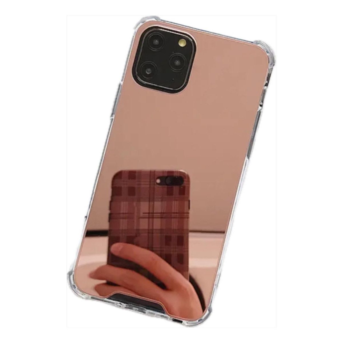GENERICO - Funda Espejo Protectora Rosada para iPhone 7 y 8 Plus