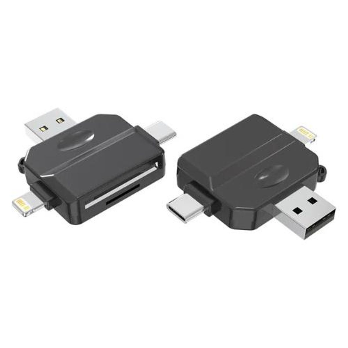 GENERICO - Lector 4 en 1 para Tarjetas SD y TF con Conectividad USB