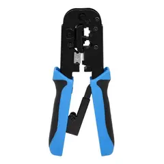 GENERICO - Crimpadora Negra para Cables de Red RJ45 y UTP