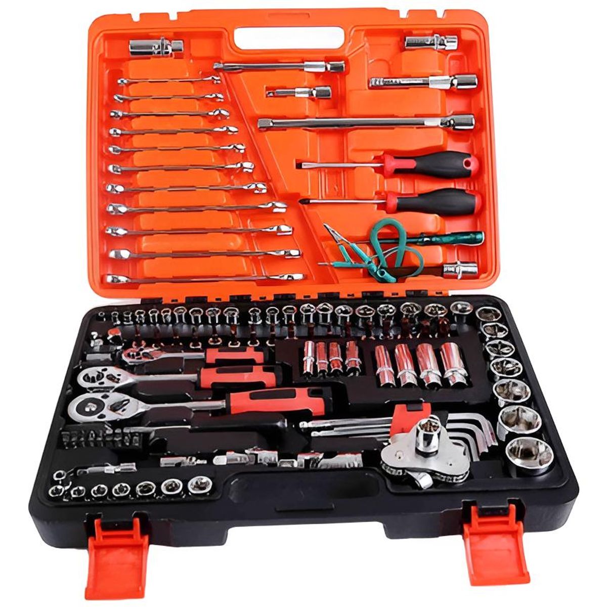 GENERICO - Juego de Herramientas Completo de 121 Piezas con Estuche