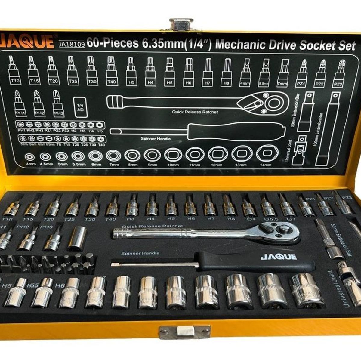 GENERICO - Juego Profesional de Dados y Herramientas 60 Piezas 14