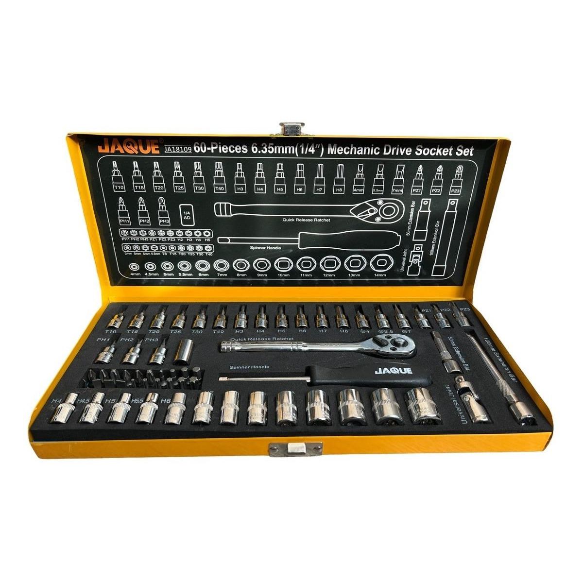 GENERICO - Juego Profesional de Dados y Herramientas 60 Piezas 14