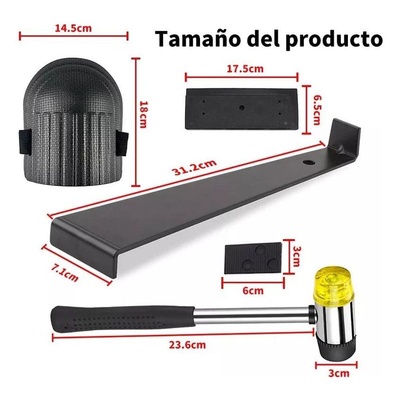 GENERICO - Kit Profesional para Instalación de Piso Flotante Completo