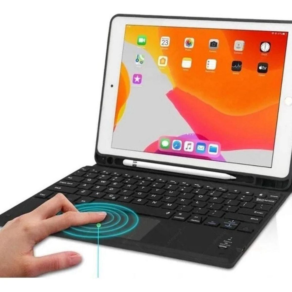 GENERICO - Funda Ultrafina con Teclado y Touchpad para iPad 97