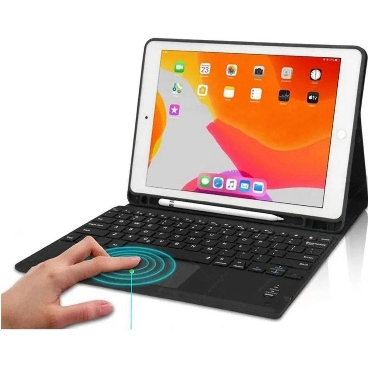 GENERICO - Funda Ultrafina con Teclado y Touchpad para iPad 97