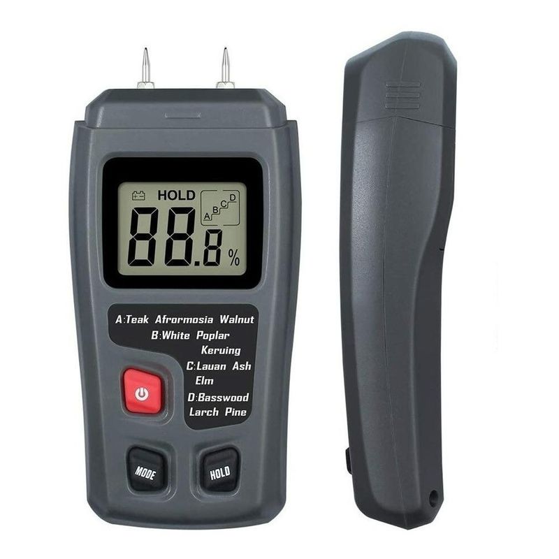 GENERICO - Medidor Digital de Humedad para Madera con Pantalla LCD