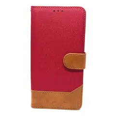 GENERICO - Funda Billetera de Cuero y Tela para Motorola G10 G20 G30