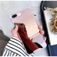 GENERICO - Carcasa Rosa Espejo Antigolpes para iPhone 6 Plus