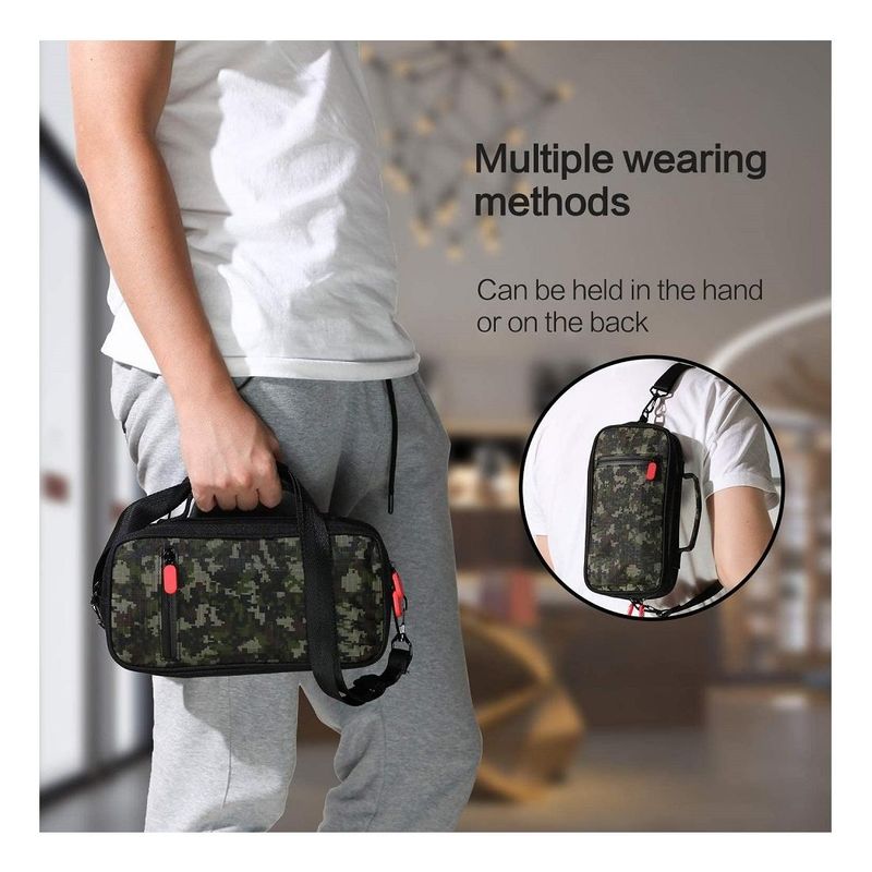 GENERICO - Funda Camuflaje para Nintendo Switch con Correa Ajustable