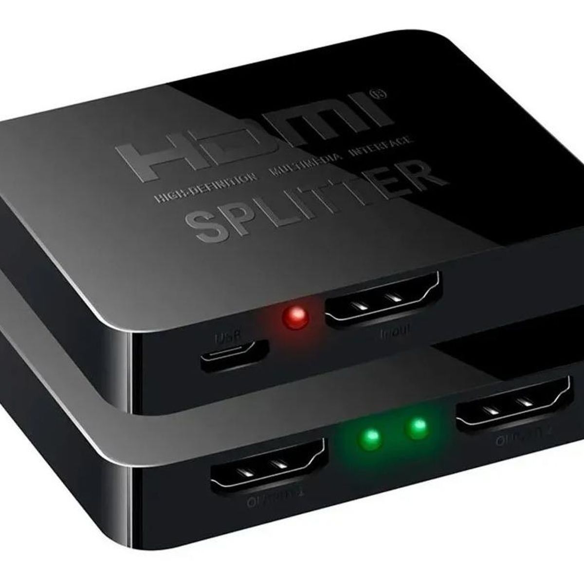 GENERICO - Divisor HDMI 4K portátil con 2 salidas y alta resolución