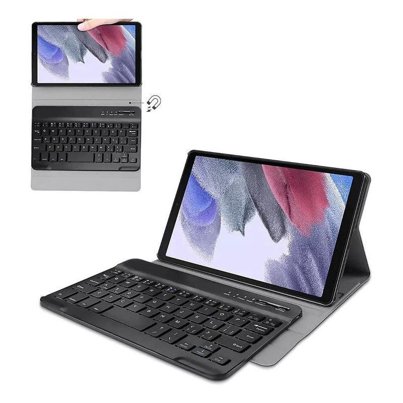 GENERICO - Funda Plegable con Teclado para Tablet de 146 Negra