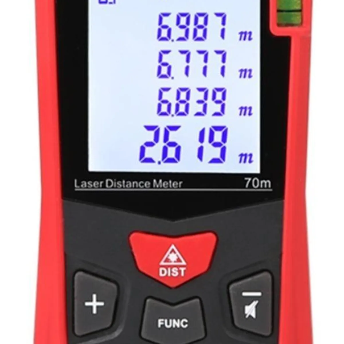 GENERICO - Medidor Láser Profesional 70m con Cálculo de Área y Volumen