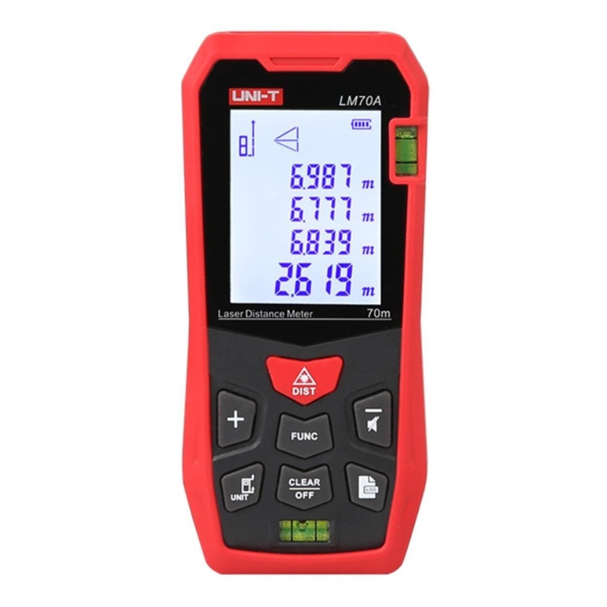 GENERICO - Medidor Láser Profesional 70m con Cálculo de Área y Volumen
