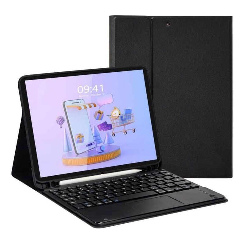 GENERICO - Funda Trípode para iPad con Teclado y Soporte para Lápiz
