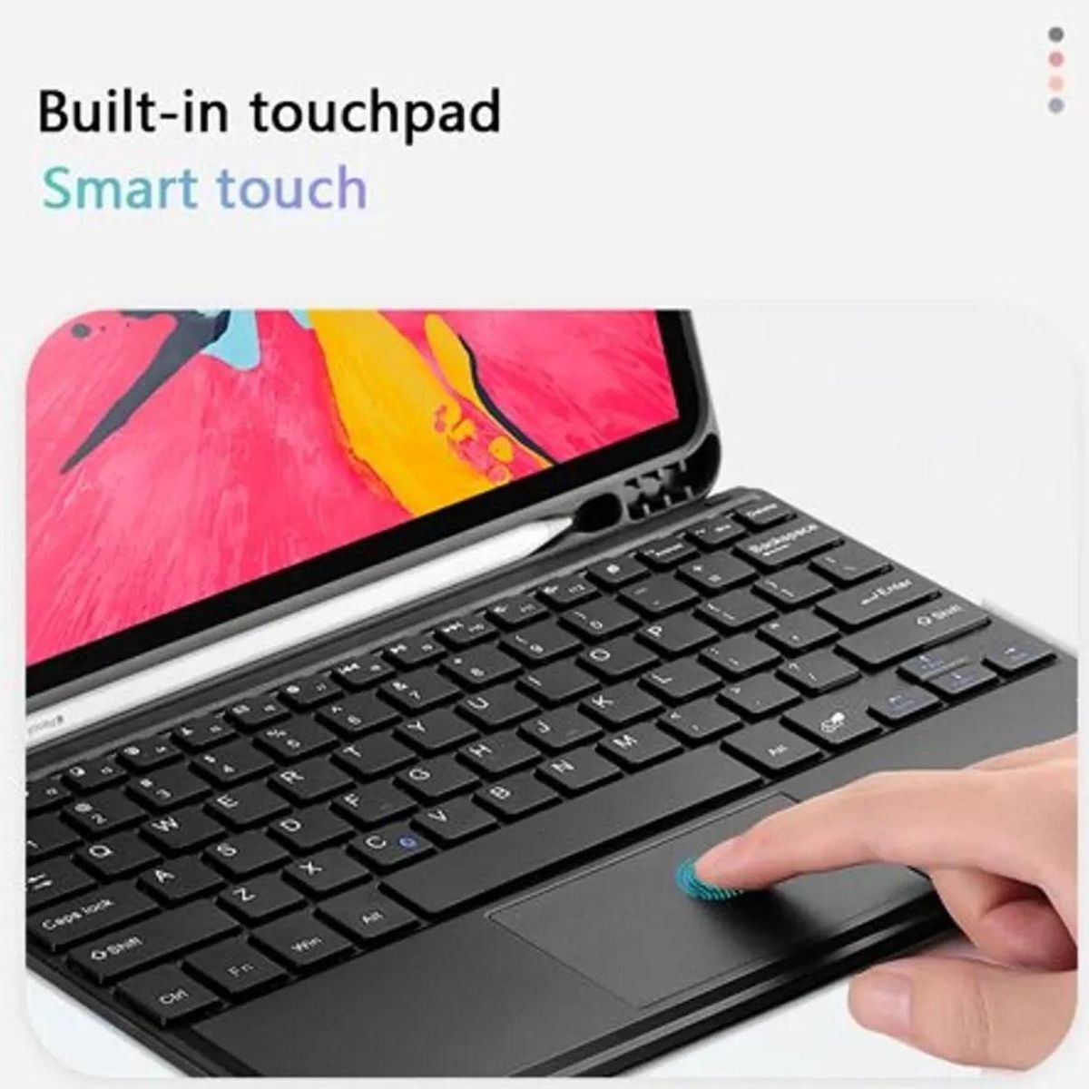 GENERICO - Funda Trípode para iPad con Teclado y Soporte para Lápiz