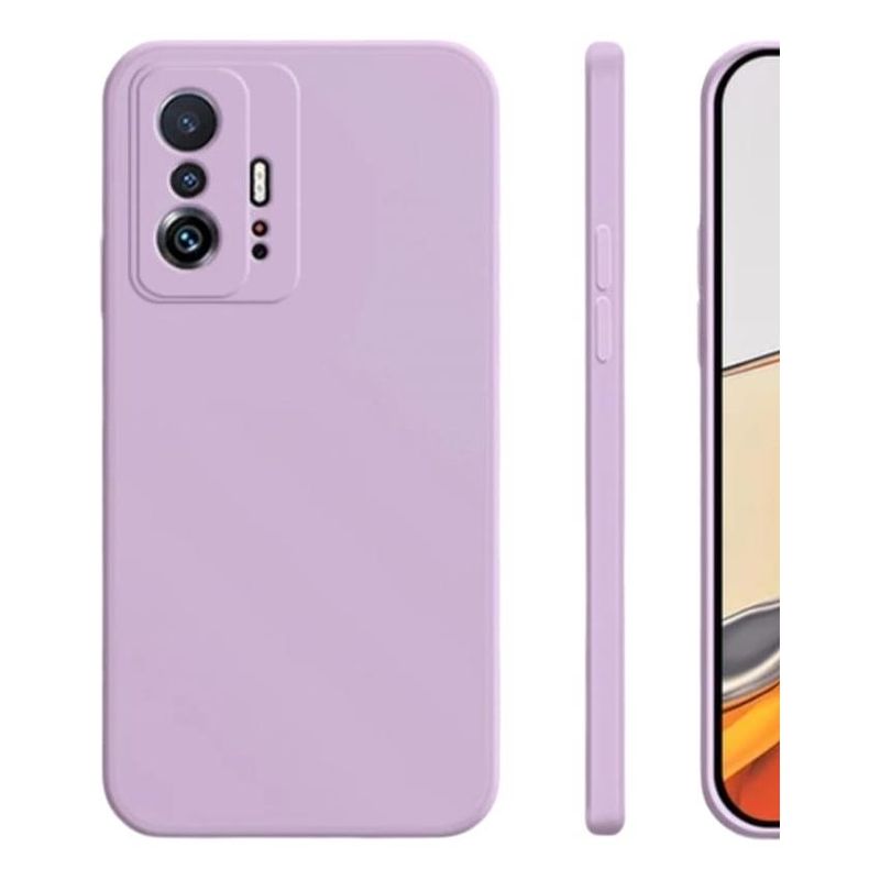 GENERICO - Funda Protectora Lila Mate de Silicona para Xiaomi 11t Pro