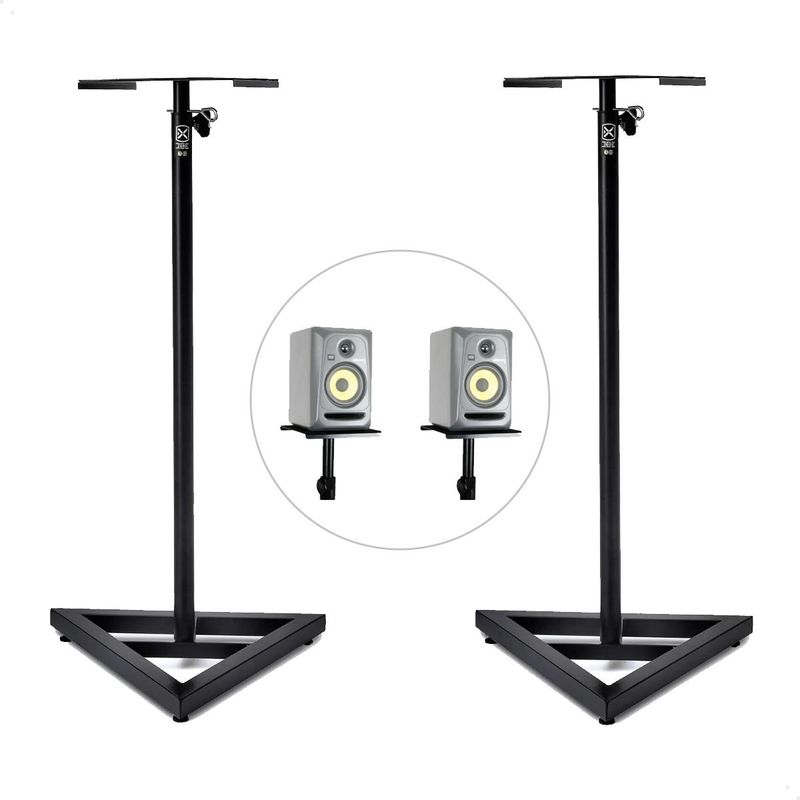 GENERICO - Soporte Fijo para Monitores de Estudio en Color Negro
